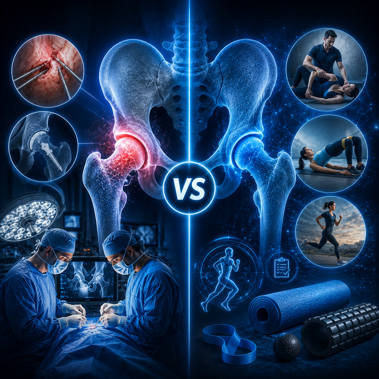 Aufzeichnung Webinar: Hüftimpingement: operative vs. konservative Therapie